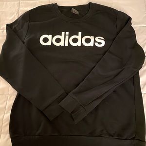 Black & white Adidas sweater